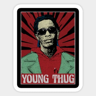 Young Thug Pop Art Style Sticker